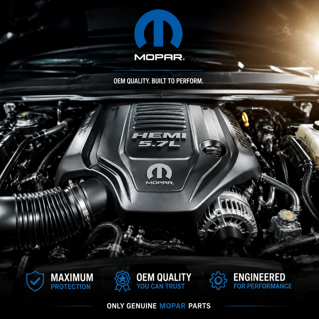 Optimized Performance with Genuine OEM Mopar Engines