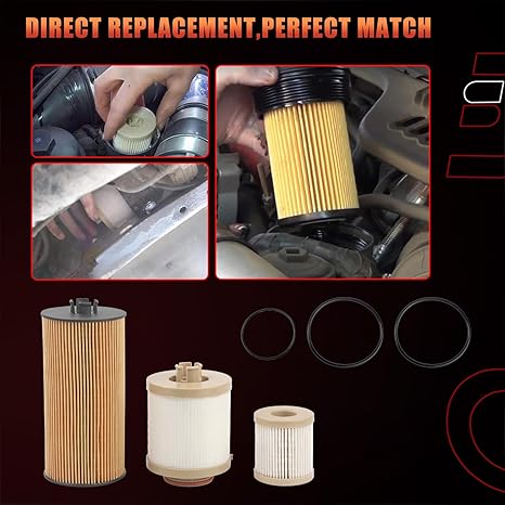 Motorcraft FL2016 Oil Filter & FD4616 Fuel Filter Set for Ford 6.0L Powerstroke