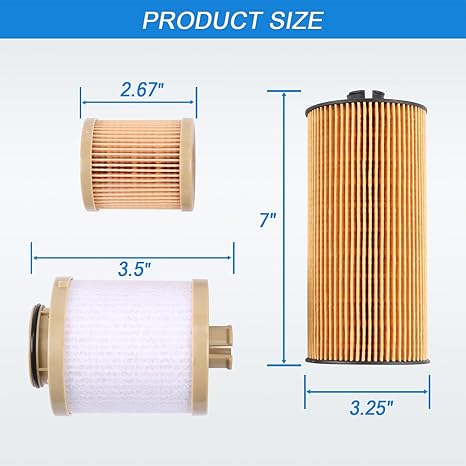 Motorcraft FL2016 Oil Filter & FD4616 Fuel Filter Set for Ford 6.0L Powerstroke
