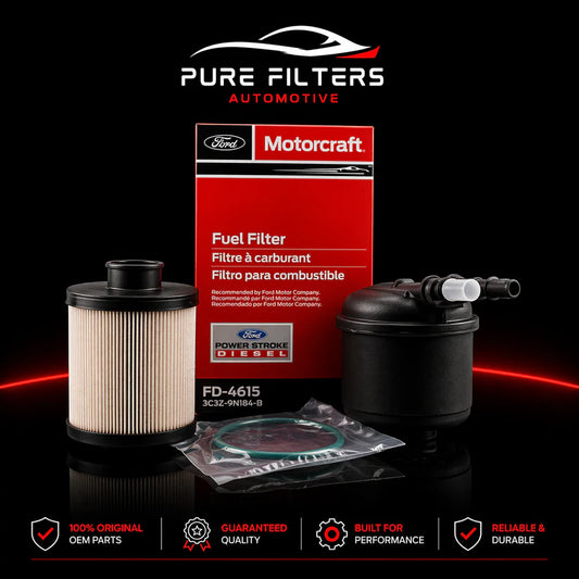 Motorcraft FD-4615 Fuel Filter Kit for 2011–2016 Ford 6.7L Power Stroke Diesel
