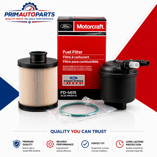 Motorcraft FD-4615 Fuel Filter Kit for 2011–2016 Ford 6.7L Power Stroke Diesel